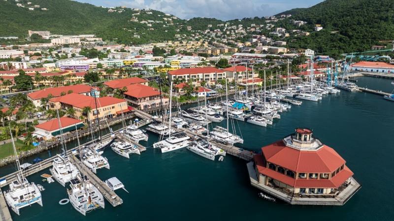 IGY's Yacht Haven Grande St. Thomas with the new Harbor 360 in the foreground photo copyright Mango Media taken at  and featuring the Marine Industry class