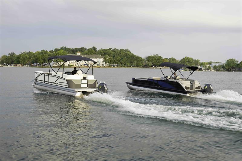 Polaris Marine unveiled two new concept electric pontoons photo copyright Polaris Marine taken at  and featuring the Power boat class