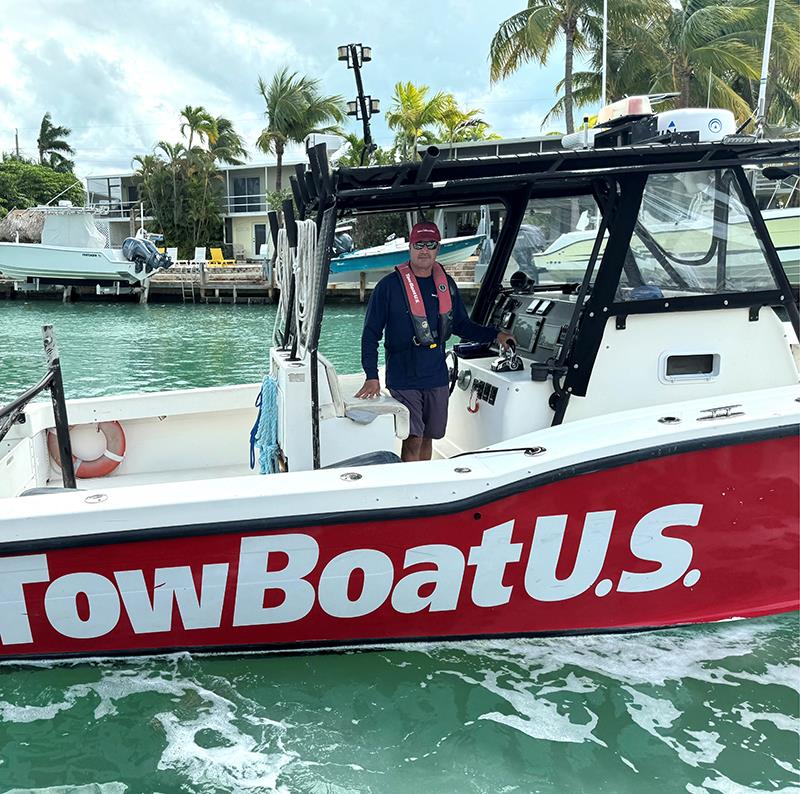 2023 Woody Pollak lifesaving award honoree Capt. Carlos Galindo of TowBoatUS Islamorada, Florida  photo copyright BoatUS taken at  and featuring the Power boat class