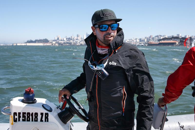 Phil Muller at the San Francisco Olympic Development Camp in September of 2021 photo copyright Abner Kingman / US Sailing Team taken at  and featuring the RIB class