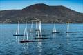 Every boat but one in the fleet - close racing in light air - 2018 ARYA Ten Rater National Championships - Day 2 © Robert Gavin