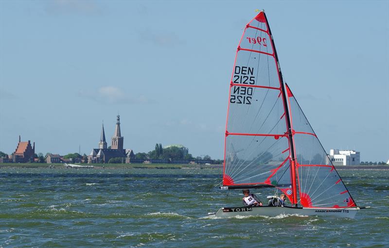 Daniel Nyborg and Sebastian Olsen claim bronze 29er European Championships in Medemblik photo copyright Marc Meijer / 2015 29er Europeans taken at Regatta Center Medemblik and featuring the 29er class