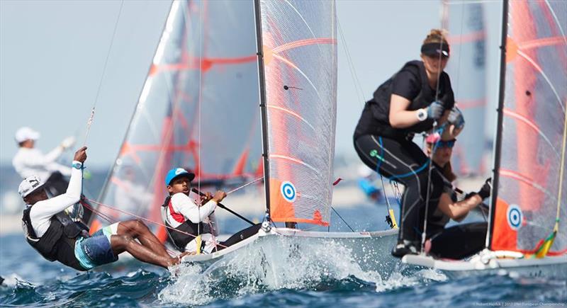 Finals racing starts in the Zhik 29er Europeans at Quiberon, France - photo © Robert Hajduk / www.shuttersail.com