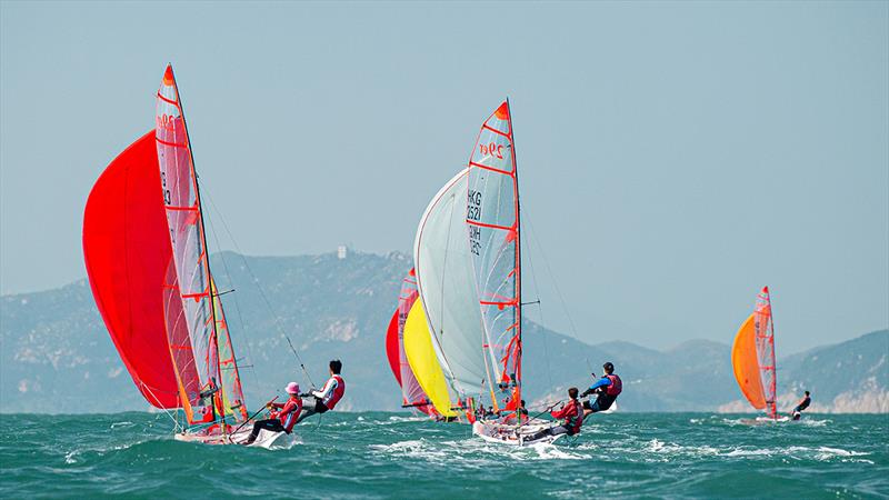 ABC Southside Regatta 2019 photo copyright Panda Man / Takumi Photography taken at Aberdeen Boat Club and featuring the 29er class