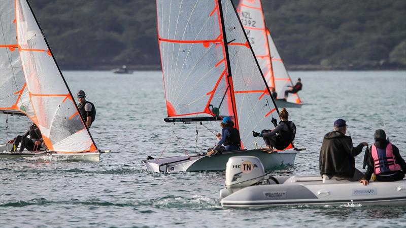 29er class holding sprint racing at Wakatere BC - Narrow Neck - June 2020 - photo © Richard Gladwell / Sail-World.com