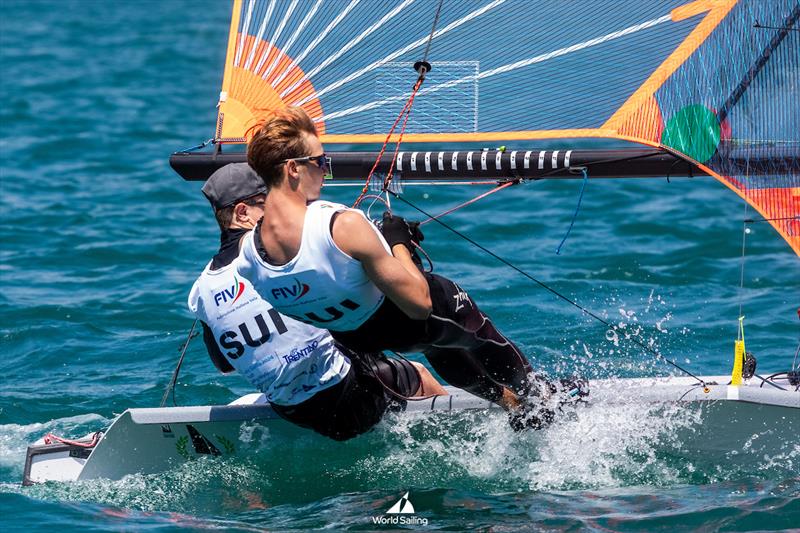 Swiss sailors Ikke Huber and Liam Berger - photo © World Sailing