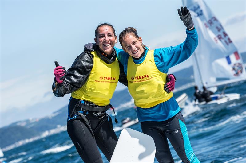 Silvia Mas Depares/Paula Barcelo Martin (ESP-18) at the 470 Junior Worlds at Enoshima, Japan photo copyright Junichi Hirai / Bulkhead Magazine Japan taken at  and featuring the 470 class