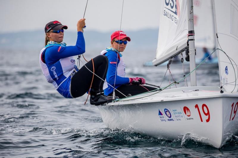 U.S. Women's 470, Carmen and Emma Cowles - photo © Sailing Energy / World Sailing