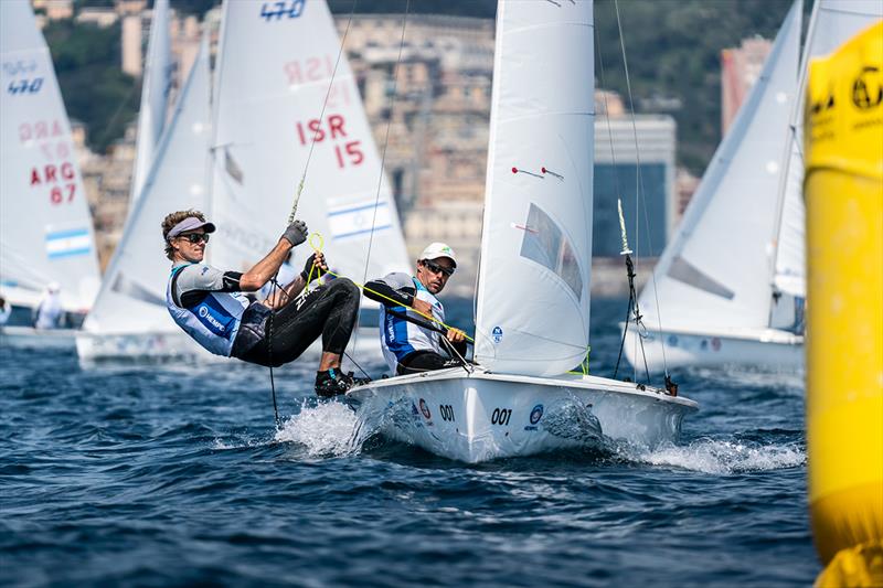 Mat Belcher and Will Ryan photo copyright Beau Outteridge taken at Australian Sailing and featuring the 470 class