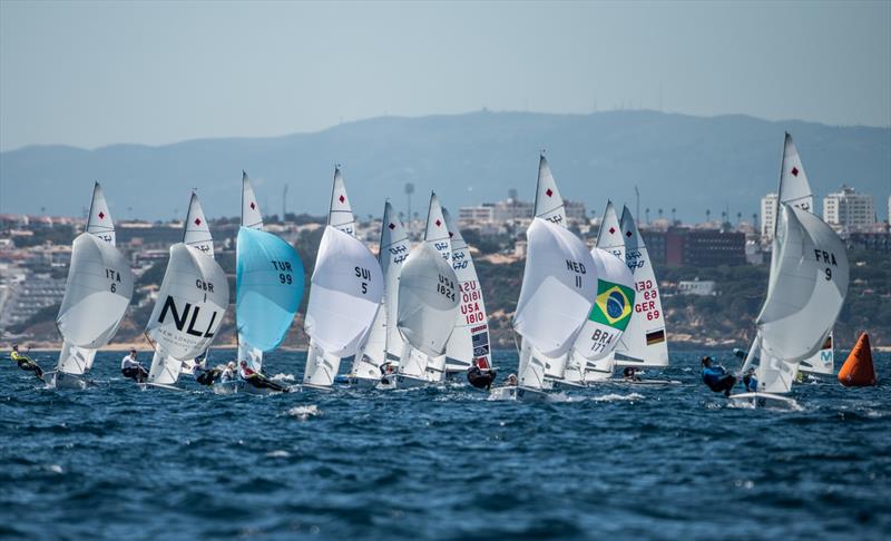 Womens fleet - Day 5 - Open Mens European 470 championship - Vilamoura, Portugal - May 2021 - photo © Joao Costa Ferreira