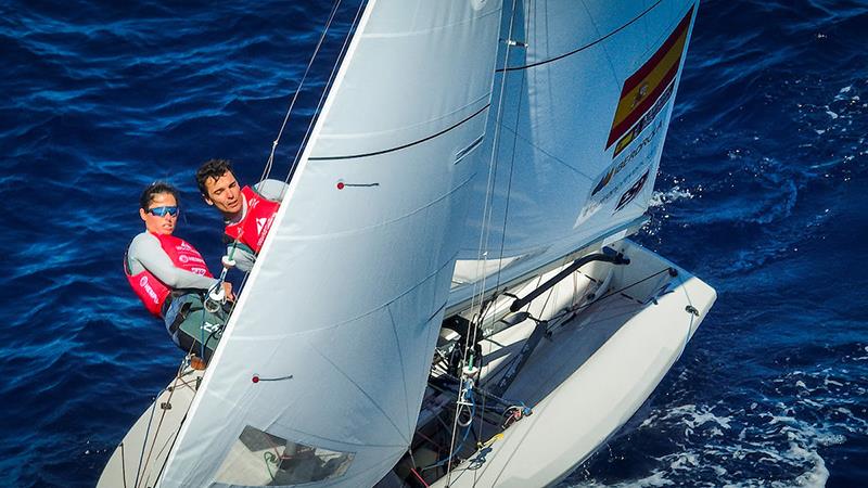 Jordi Xammar & Nora Brugman (ESP) - 470 World Championship - photo © Sailing Energy / Trofeo Princesa Sofía