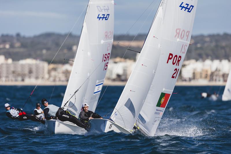 Diogo Costa & Carolina Joao (POR) on 470 World Championship in Llucmajor, Mallorca, Day 4 - photo © Bernardí Bibiloni / Int. 470 Class