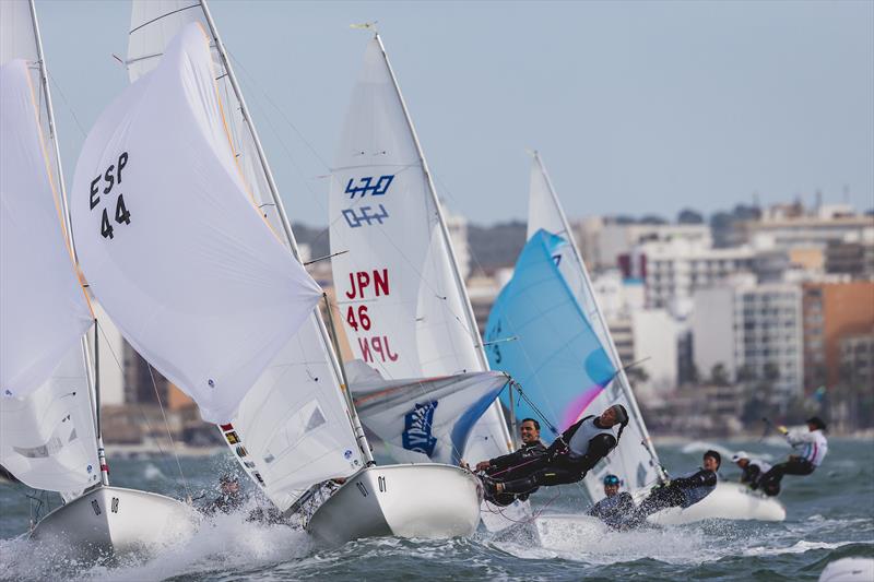 470 World Championship in Llucmajor, Mallorca - Day 5 photo copyright Bernardí Bibiloni / Int. 470 Class taken at Club Nàutic S'Arenal and featuring the 470 class