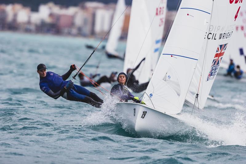 Vita Heathcote & Chris Grube (GBR) during the 470 World Championship 2024 photo copyright Bernardí Bibiloni / Int. 470 Class taken at Club Nàutic S'Arenal and featuring the 470 class