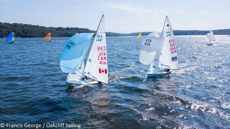 Triple Crown Series photo copyright Francis George / Oakcliff Sailing taken at Oakcliff Sailing Center and featuring the 470 class