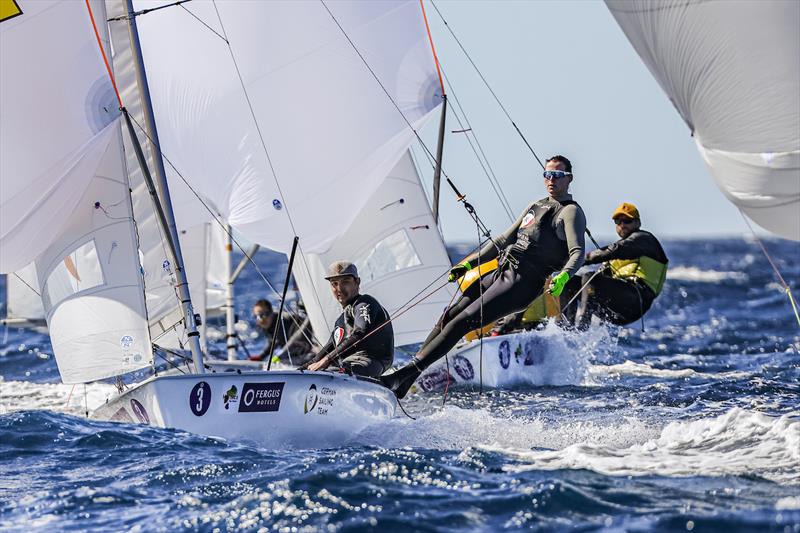 Simon Diesch and Anna Markfort (GER), provisional leaders in 470 Mixed - 54th Trofeo Princesa Sofia Mallorca by FERGUS day 1 - photo © Sailing Energy / Trofeo Princesa Sofía Mallorca