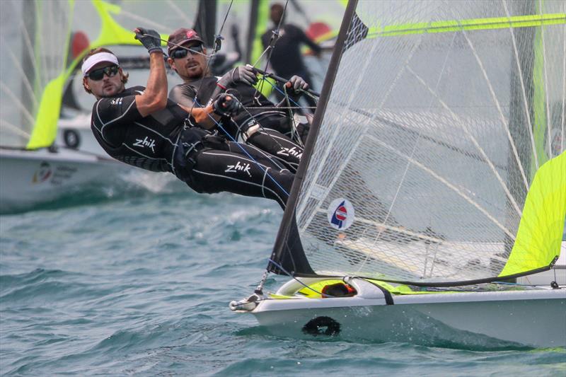 Logan Dunning Beck & Oscar Gunn (NZL) - 49er - 5th place Hyundai Worlds - Day 4, December 6, 2019, Auckland NZ - photo © Richard Gladwell / Sail-World.com\