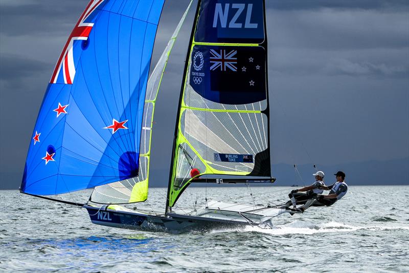 Tokyo2020 - Day 3 - July, 27, - Enoshima, Japan. Peter Burling and Blair Tuke (NZL) 49er - photo © Richard Gladwell - Sail-World.com / nz