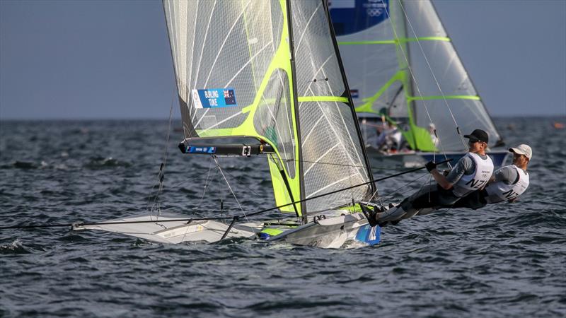 Tokyo2020 - Day 3 - July, 27, - Enoshima, Japan. Peter Burling and Blair Tuke (NZL) 49er photo copyright Richard Gladwell - Sail-World.com / nz taken at Takapuna Boating Club and featuring the 49er class