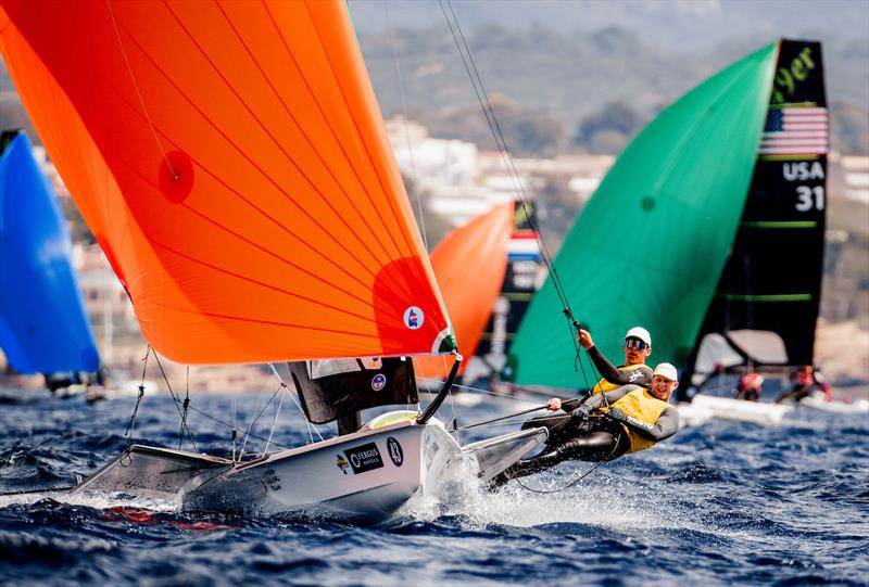 49er fleet - Trofeo Princesa Sofia Mallorca by FERGUS day 3 - photo © Sailing Energy / Trofeo Princesa Sofía