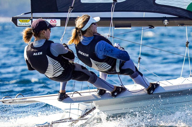 Jo Aleh & Molly Meech - 49er FX - (NZL) - World Sailing Championships - Nova Scotia - September 2022 - photo © Sailing Energy