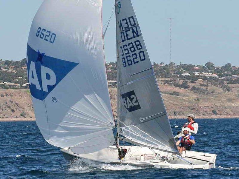 Jan Saugmann and Morten Ramsbeck winning the 2007 World Championship in Adelaide photo copyright SAP 505 Worlds taken at Brighton & Seacliff Yacht Club and featuring the 505 class