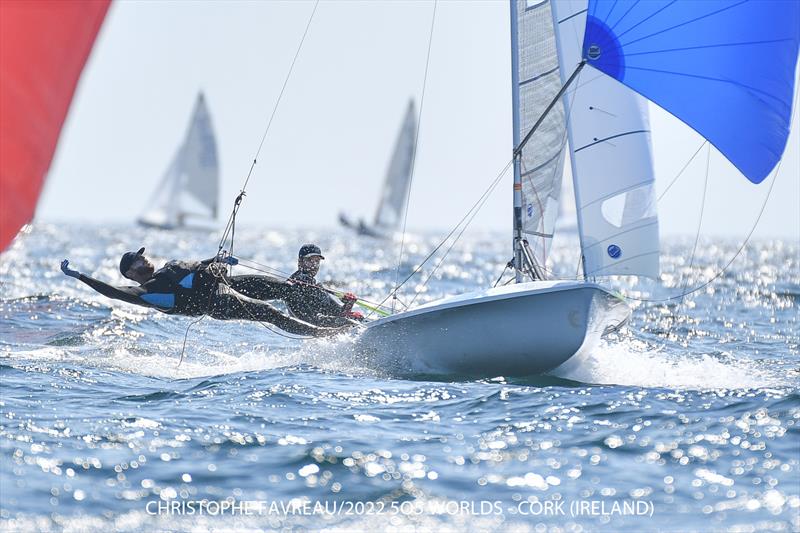 Nicholas and Payne - 2022 505 World Championship photo copyright Christophe Favreau / 2022 505 Worlds taken at Royal Cork Yacht Club and featuring the 505 class