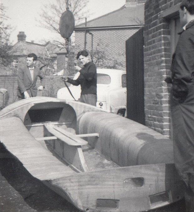 Larry Marks's new 505 being weighed photo copyright Marks family taken at Weston Sailing Club and featuring the 505 class