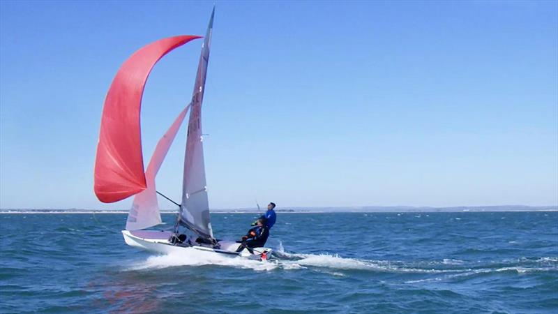 Downwind during the 505 Hayling Sharpener - Coaching with Adam Bowers photo copyright Adam Bowers taken at Hayling Island Sailing Club and featuring the 505 class