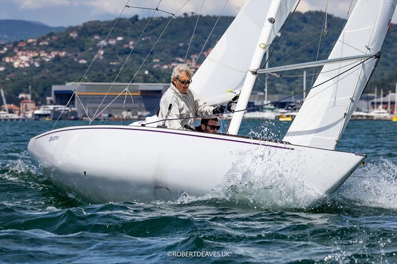 Violetta IV - 5.5 Metre Enoshima Trophy 2025, day 1 photo copyright Robert Deaves taken at  and featuring the 5.5m class