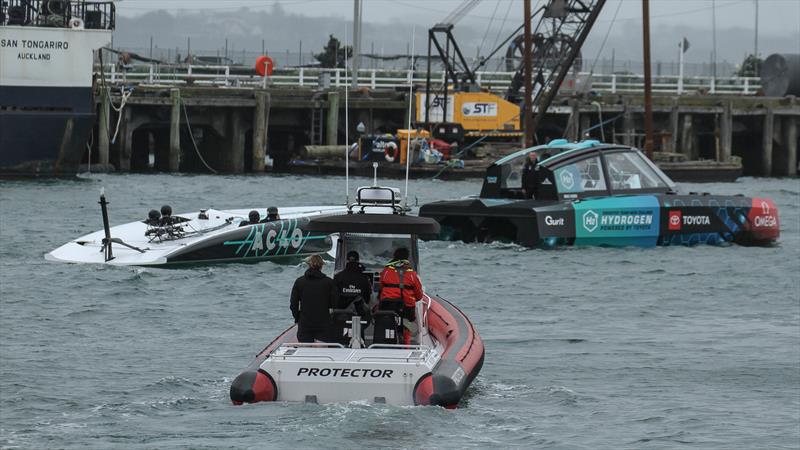 Emirates Team NZ's AC40 - Foiling Trial - September 20, 2022 - photo © Richard Gladwell - Sail-World.com/nz