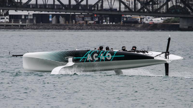 Emirates Team NZ's AC40 - Foiling Trial - September 20, 2022 - photo © Richard Gladwell - Sail-World.com/nz