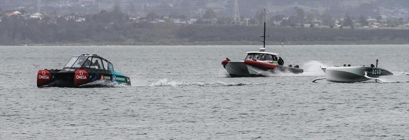 Emirates Team NZ's AC40 - Foiling Trial - September 20, 2022 - photo © Richard Gladwell - Sail-World.com/nz