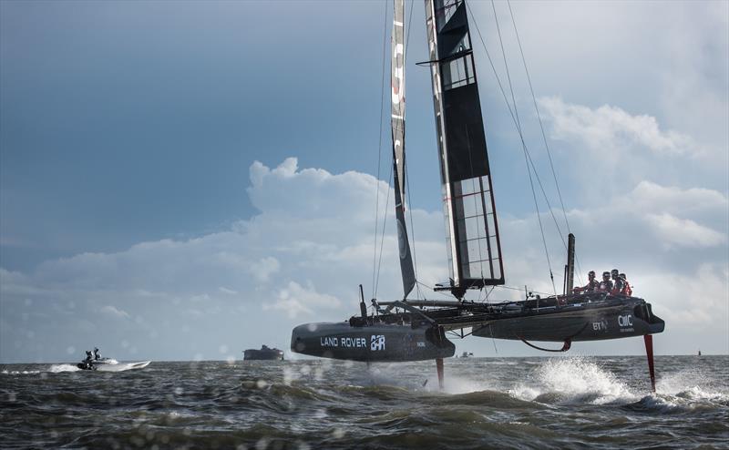 Land Rover BAR's Test boat 1 has been  donated to the Classic Boat Museum in Cowes photo copyright Harry KH / Land Rover BAR taken at  and featuring the AC45 class