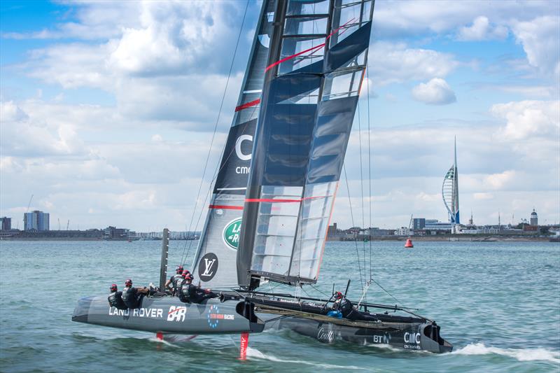 Land Rover BAR's Test boat 1 has been  donated to the Classic Boat Museum in Cowes photo copyright Harry KH / Land Rover BAR taken at  and featuring the AC45 class