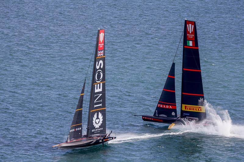 PRADA Cup Round Robin 3 - INEOS TEAM UK vs Luna Rossa Prada Pirelli photo copyright COR36 / Studio Borlenghi taken at  and featuring the AC75 class