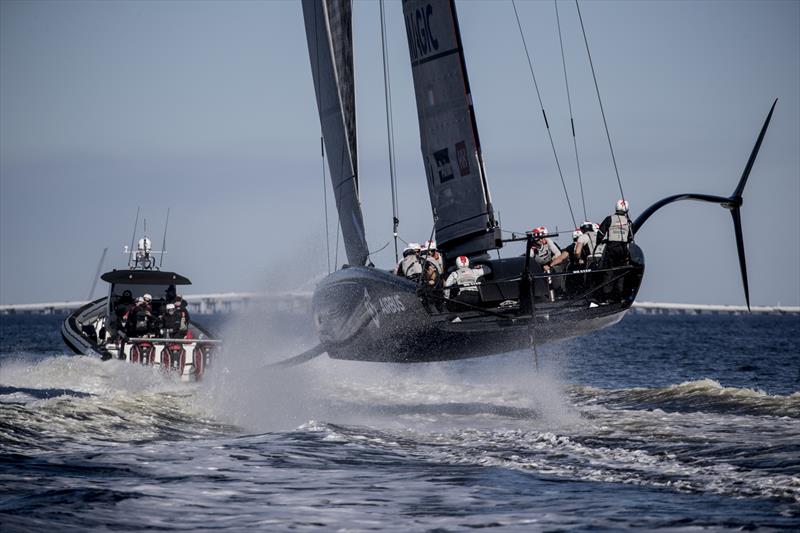 New York Yacht Club's AC75 Defiant testing - January 2020 -  Pensacola, Florida. - photo © Will Ricketson