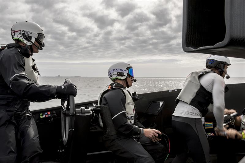 American Magic's AC75 Defiant testing operations in Pensacola, Florida photo copyright Will Ricketson taken at New York Yacht Club and featuring the AC75 class