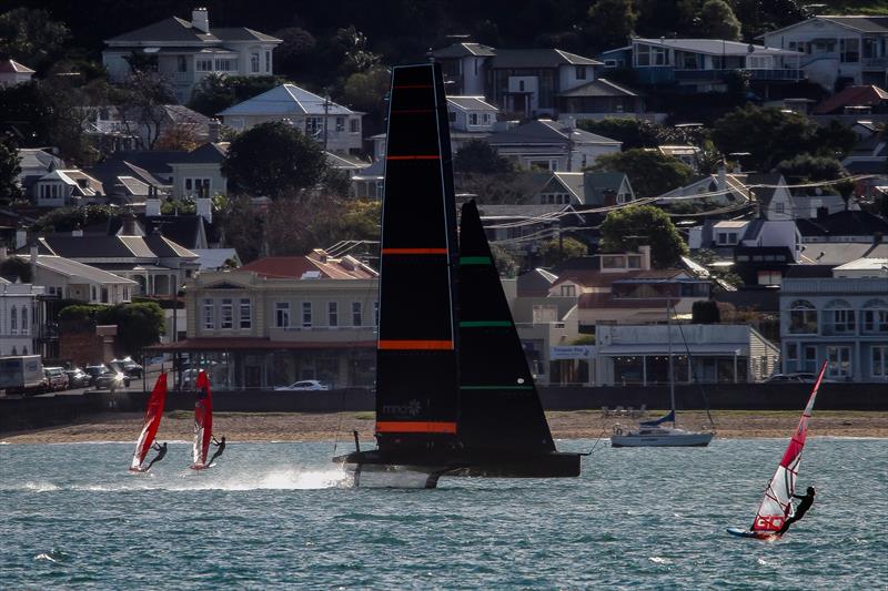 Emirates Team NZ's Test boat - Te Kahu - Waitemata Harbour, June 2020 - photo © Richard Gladwell / Sail-World.com