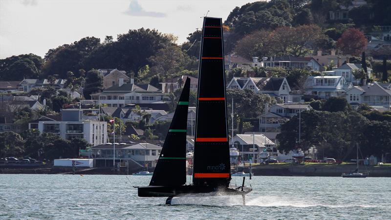 Emirates Team NZ's Test boat - Te Kahu - Waitemata Harbour, June 2020 - photo © Richard Gladwell / Sail-World.com