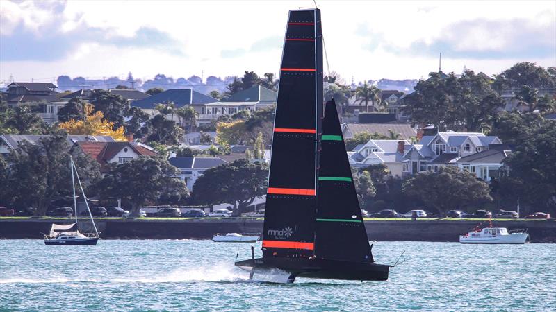 Emirates Team NZ's Test boat - Te Kahu - Waitemata Harbour, June 2020 - photo © Richard Gladwell / Sail-World.com