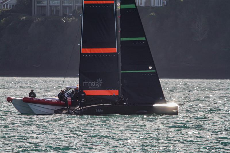 Emirates Team NZ's Test boat - Te Kahu - Waitemata Harbour, June 2020 - photo © Richard Gladwell / Sail-World.com