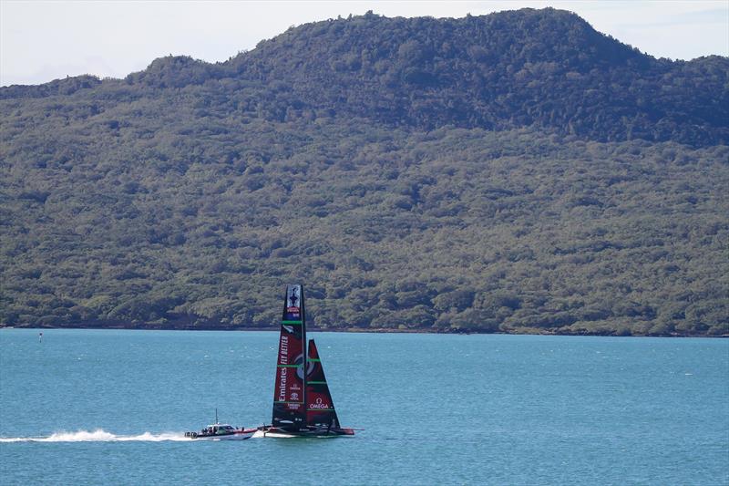 Emirates Team New Zealand's AC75, Te Aihe gets sailing again in Auckland - June 30, 2020 - photo © Richard Gladwell / Sail-World.com