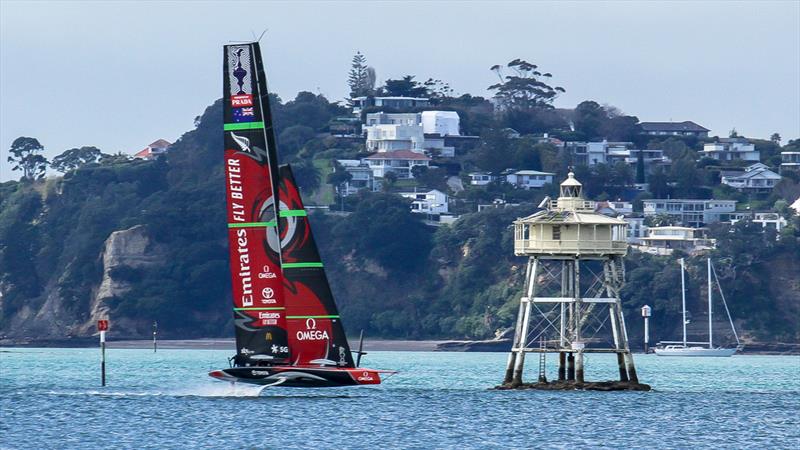 Emirates Team New Zealand - Waitemata Harbour - August 30, 2020 - 36th America's Cup photo copyright Richard Gladwell / Sail-World.com taken at Royal New Zealand Yacht Squadron and featuring the AC75 class