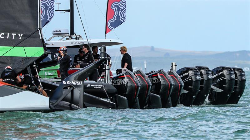 An impressive line-up - Emirates Team New Zealand - December 18, 2020 - Waitemata Harbour - America's Cup 36 - photo © Richard Gladwell / Sail-World.com