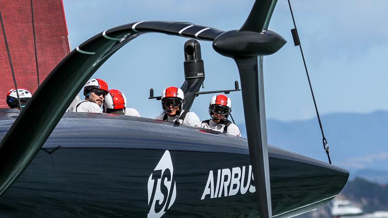 Dean Barker and the afterguard of American Magic - Day 2, Prada Cup - January 16, 2021 - 36 America's Cup photo copyright Richard Gladwell / Sail-World.com taken at Royal New Zealand Yacht Squadron and featuring the AC75 class