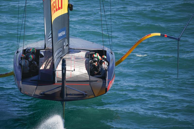 Luna Rossa shows the efficient end plate formed on the rig by the AC75 hull - America's Cup 36 photo copyright COR 36 | Studio Borlenghi taken at Royal New Zealand Yacht Squadron and featuring the AC75 class