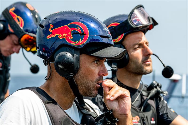 Alinghi Red Bull Racing - chase boat crew - First sailing day - August 31, 2022 - Barcelona photo copyright Alinghi RBR taken at Société Nautique de Genève and featuring the AC75 class