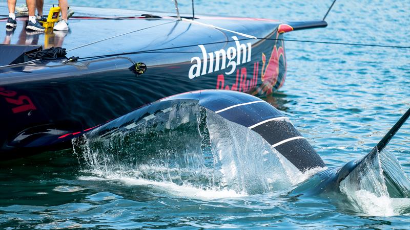 Foil arm testing -  Alinghi Red Bull Racing - AC75  - Day 62 - May 16, 2023 - Barcelona photo copyright Job Vermuelen / America's Cup taken at Société Nautique de Genève and featuring the AC75 class