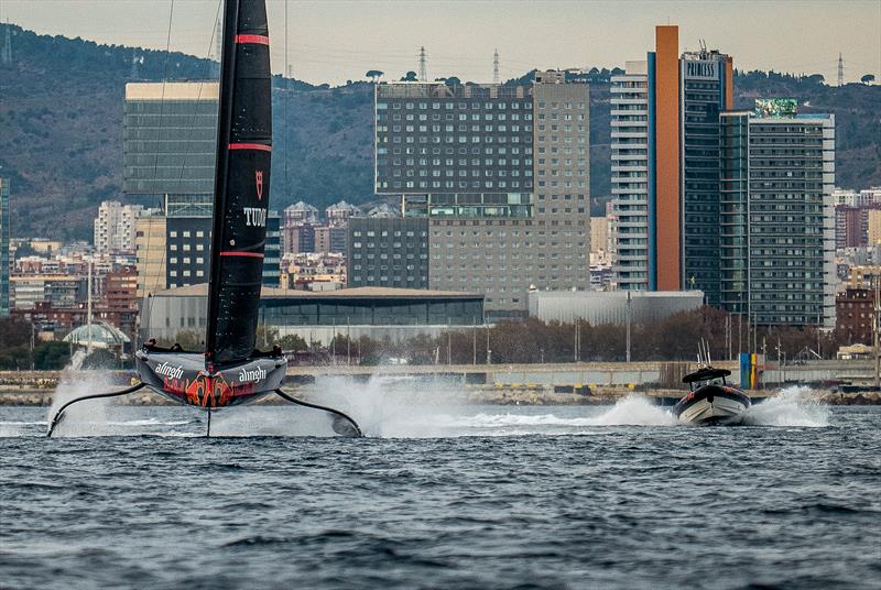 Alinghi Red Bull Racing - AC75 - Day 106 - Barcelona - December 12, 2023 - photo © Alex Carabi / America's Cup